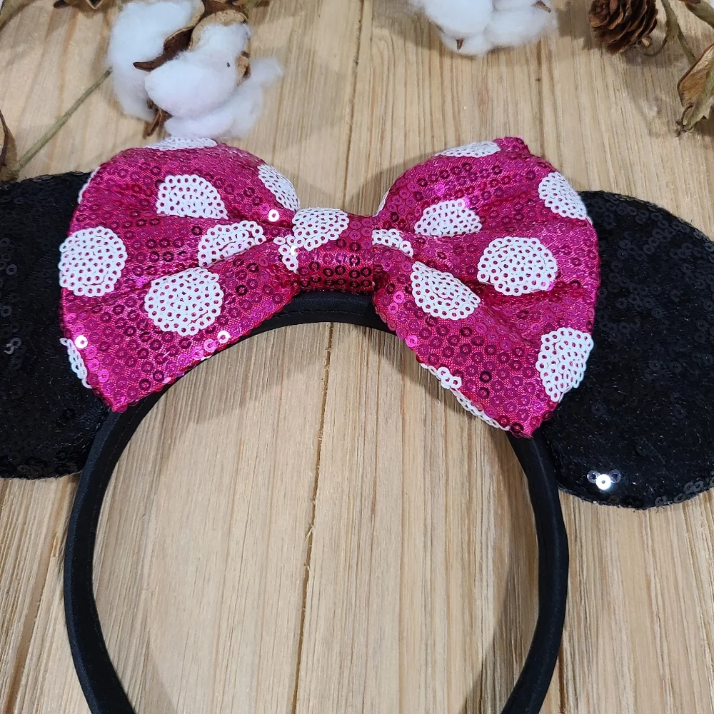 🐭🐭NEW🐭🐭ADORABLE!! MINNI MOUSE EARS Headband in PINK